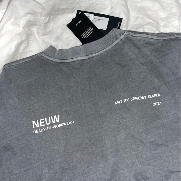 x Jeremy Gara Men's Ritual Samo Oversize Organic Cotton Graphic Tee - Picture 4 of 4